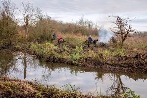 wheatfen broad volunteers by Ann kierridge